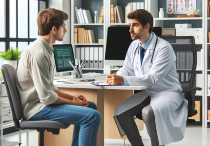 Врач консультирует пациента